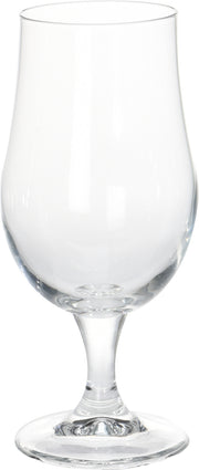 Beer Glass 370ml Set 4pcs - Clear Tulip Stemmed Beer Glasses