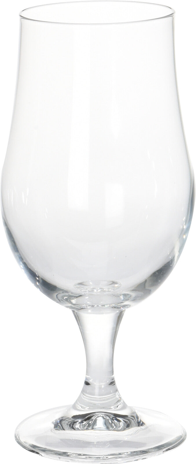 Beer Glass 370ml Set 4pcs - Clear Tulip Stemmed Beer Glasses