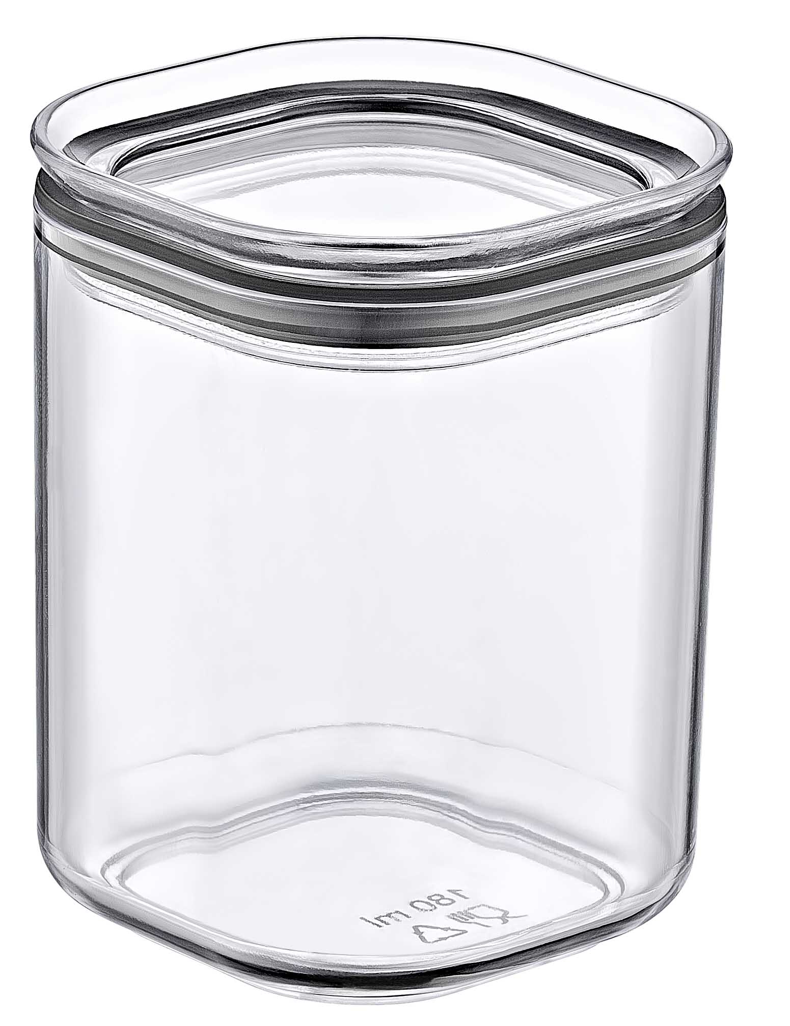 Crystal Square Storage Container Airtight Polystyrene Food Box