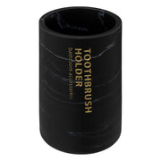 TOOTHBRUSH HOLDER LEA Polyresin Black