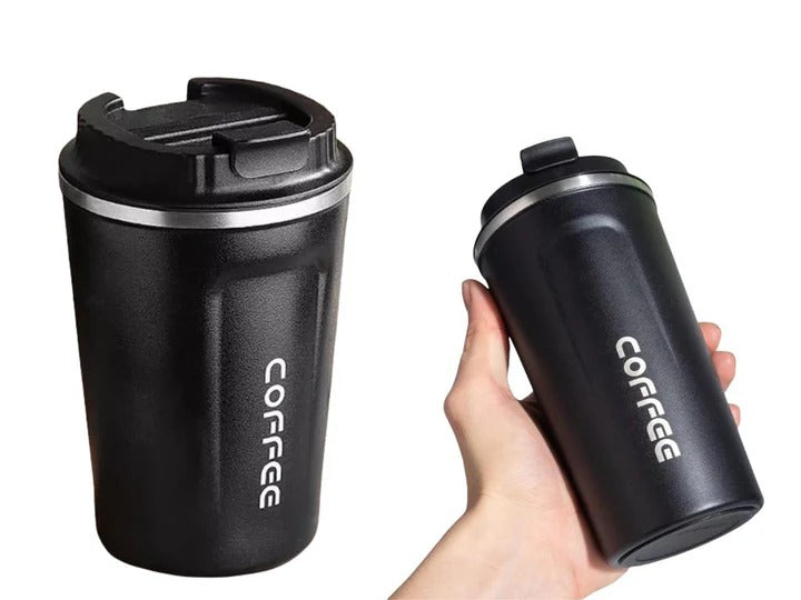 Black Stainless Steel Travel Vacuum Mug 500ml