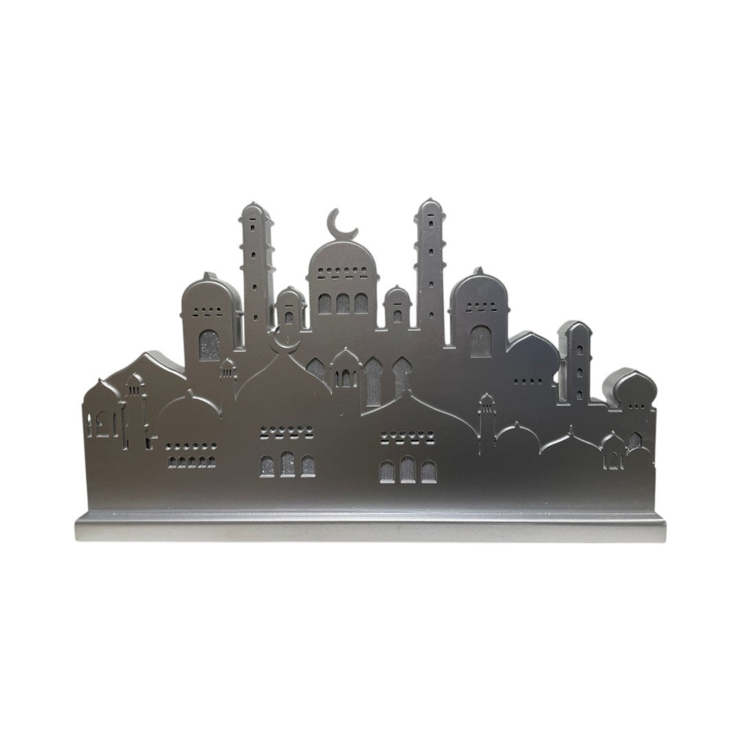 Mosque Skyline Wooden LED Decoration