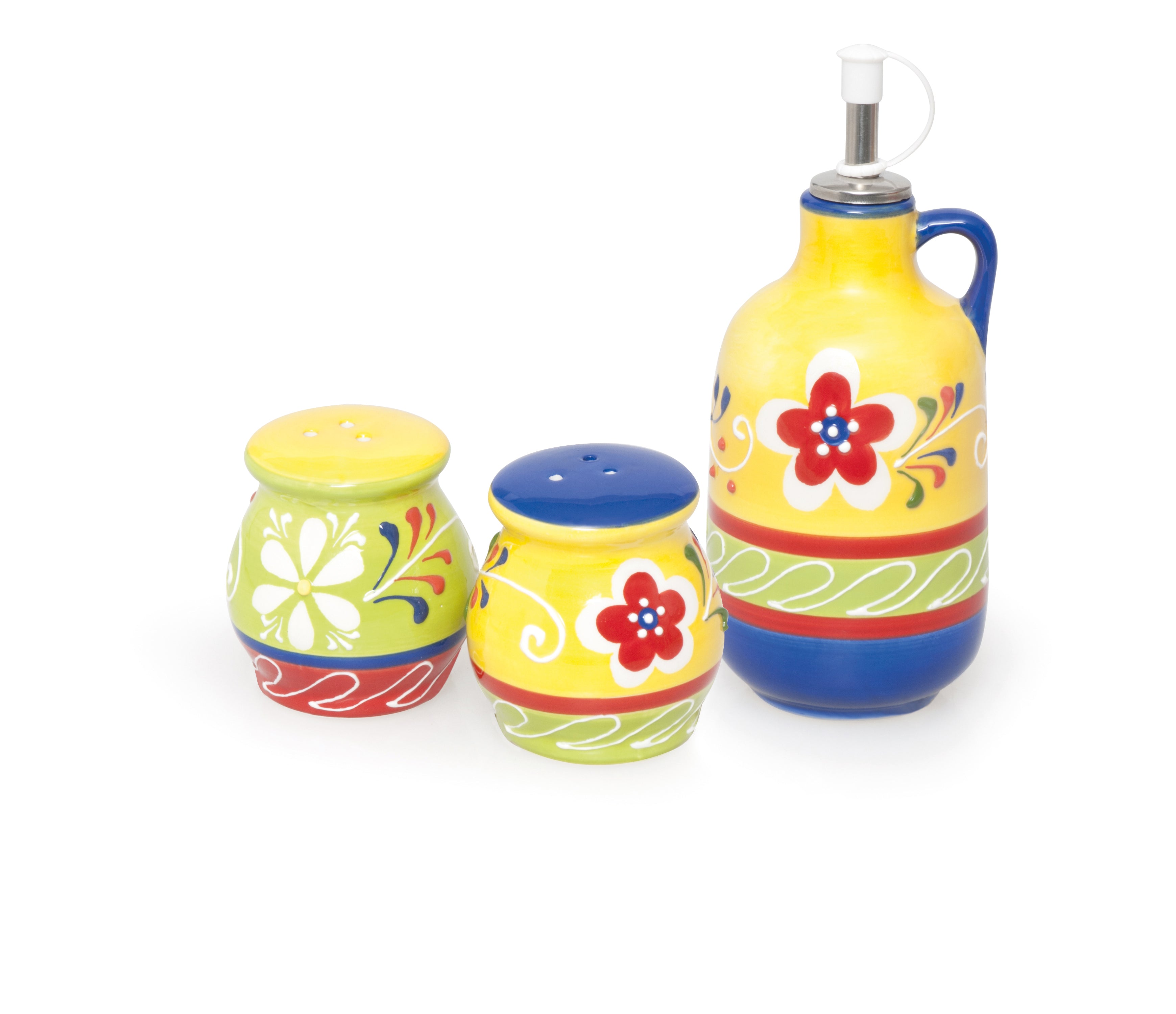 Tex-Mex Cruet, Ceramic, Hand Decorated, 400ml