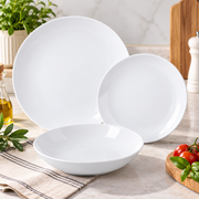 Coup 18-Piece Dinner Set, Porcelain, White