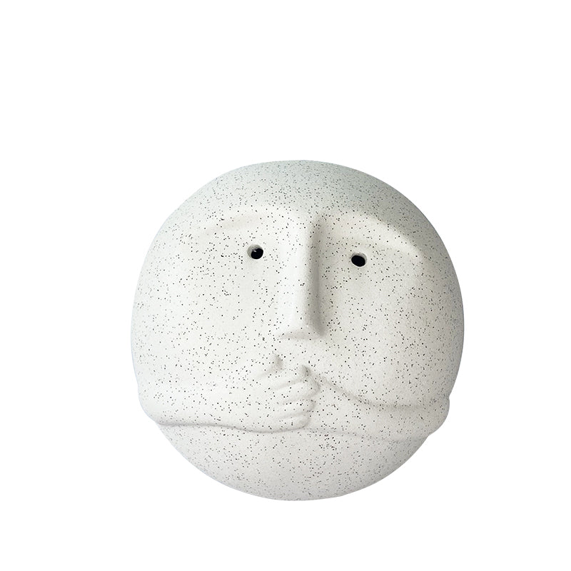 Ceramic Abstract Character Ornament White Artistic Home Decor