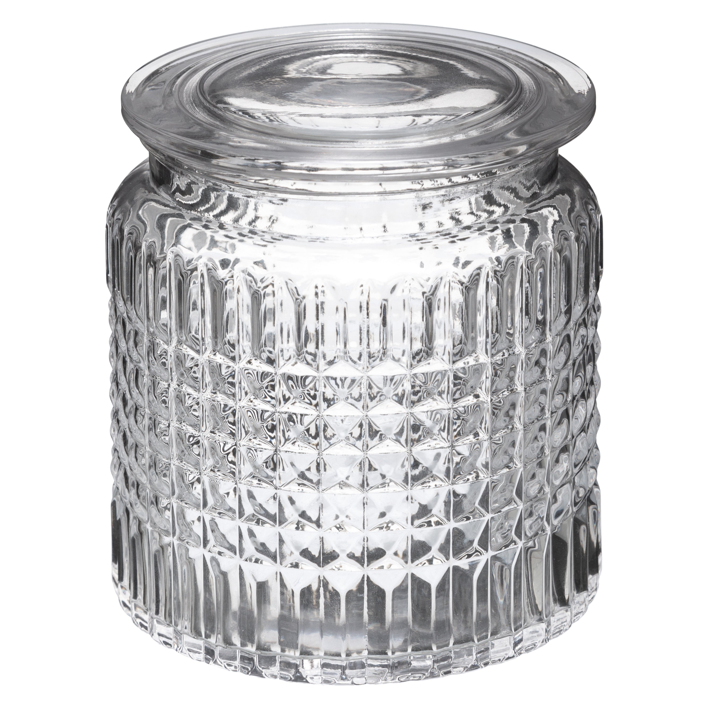 Cotton Pot Precious Transparent Glass Bathroom Jar