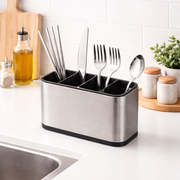 Stainless Steel Cutlery Organizer 18 x 8.6 x 13 cm Brushed Finish