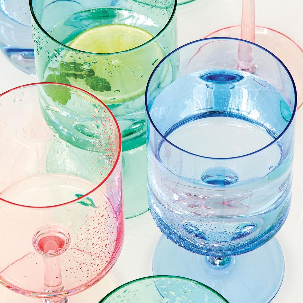 Rainbow Set of 6 Multicolor Wine Glasses - 360ml