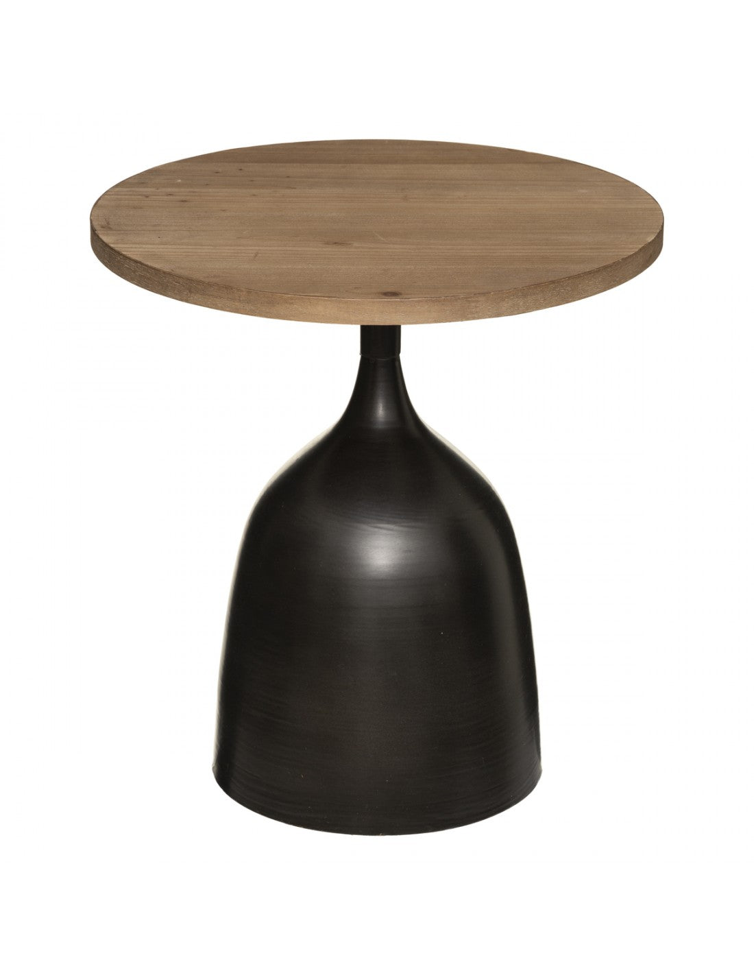 Mathis Totem Side Table - Stylish Black MDF and Iron