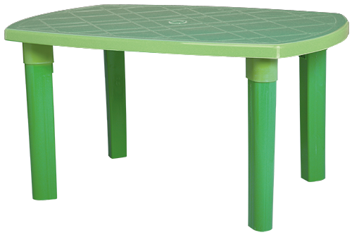Gloria Kid's Table - Vibrant Plastic Table with Tube Legs