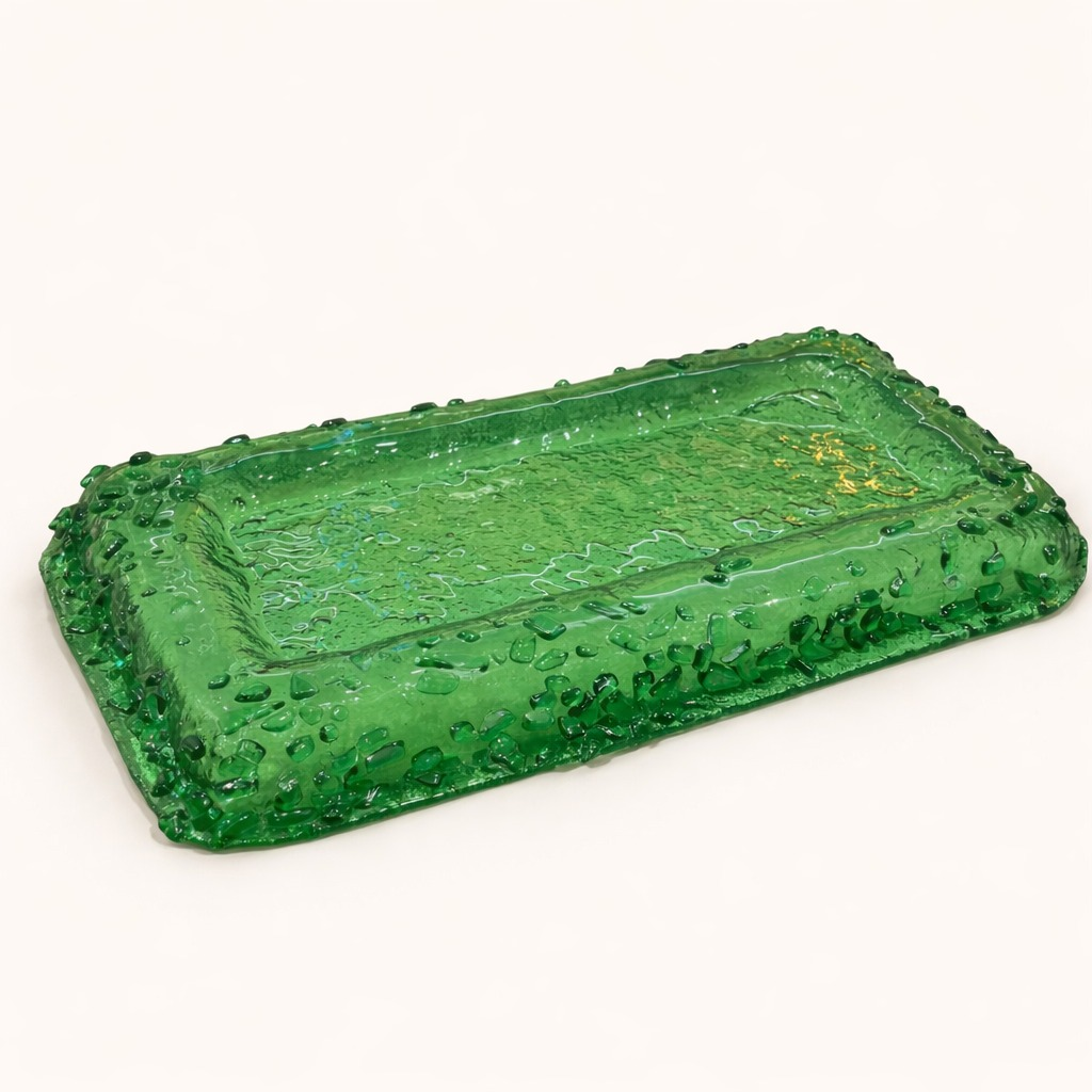 "HANDMADE" Rectangular Long Plate