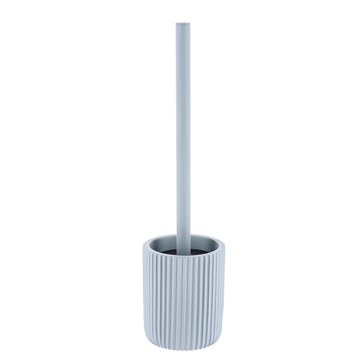 Toilet Brush with Stripes Polyresin Bathroom Accessory Retro Design