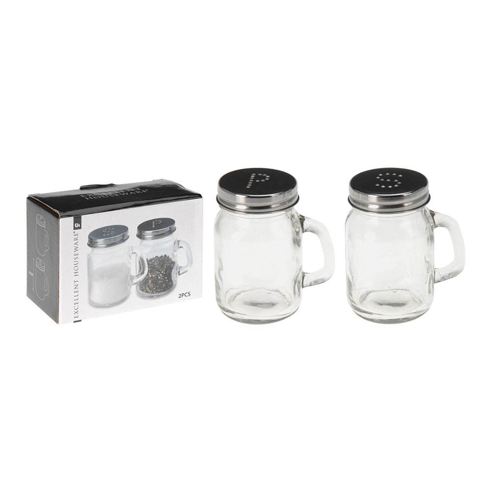 Salt And Pepper Shaker Glass Beer Mug Design