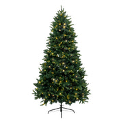 Green Creek Lighted Artificial Tree - Pre-Lit PE/PVC, 180/210cm