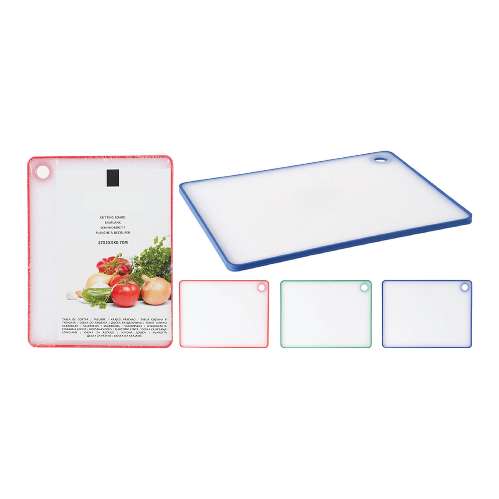 White Cutting Board with Functional Hole