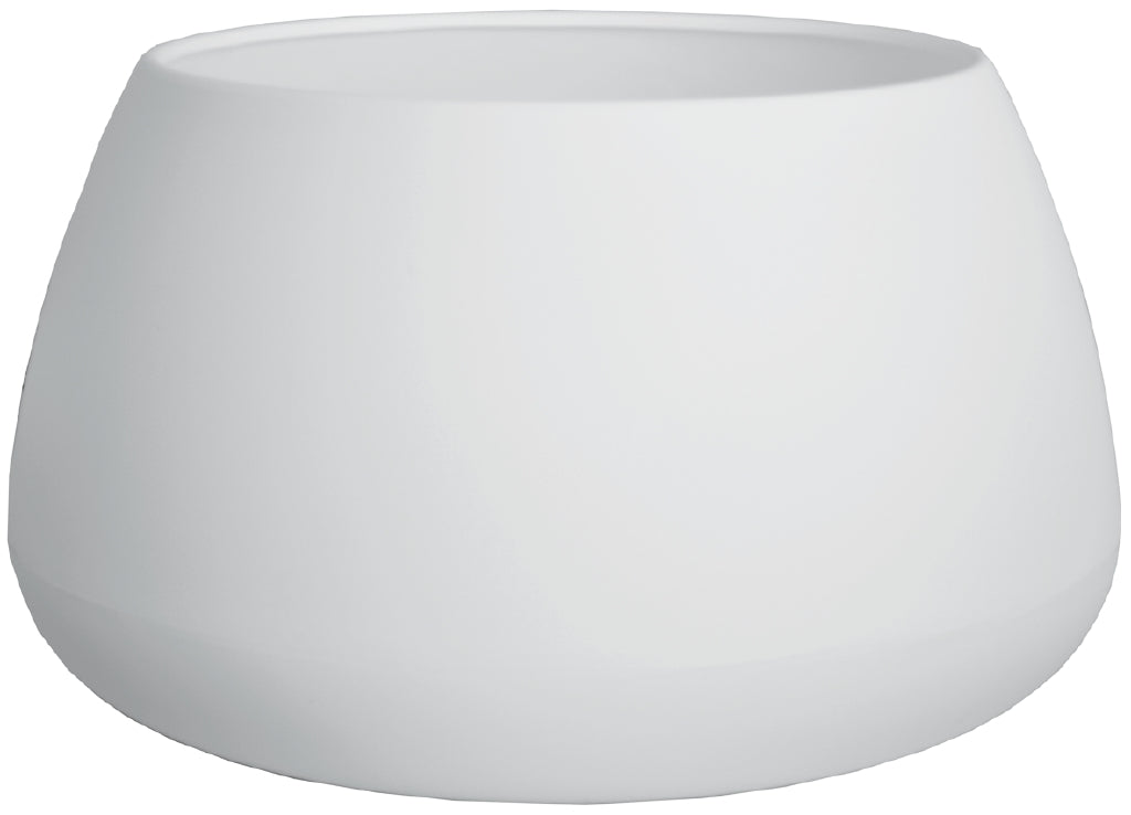 Bubble Flowerpot — White Resin Indoor & Outdoor, D.49 x H.40.5 & D.67 x H.38.5 cm