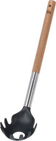 SPAGHETTI SPOON – 32cm Black PBT Head with Acacia Wood Handle