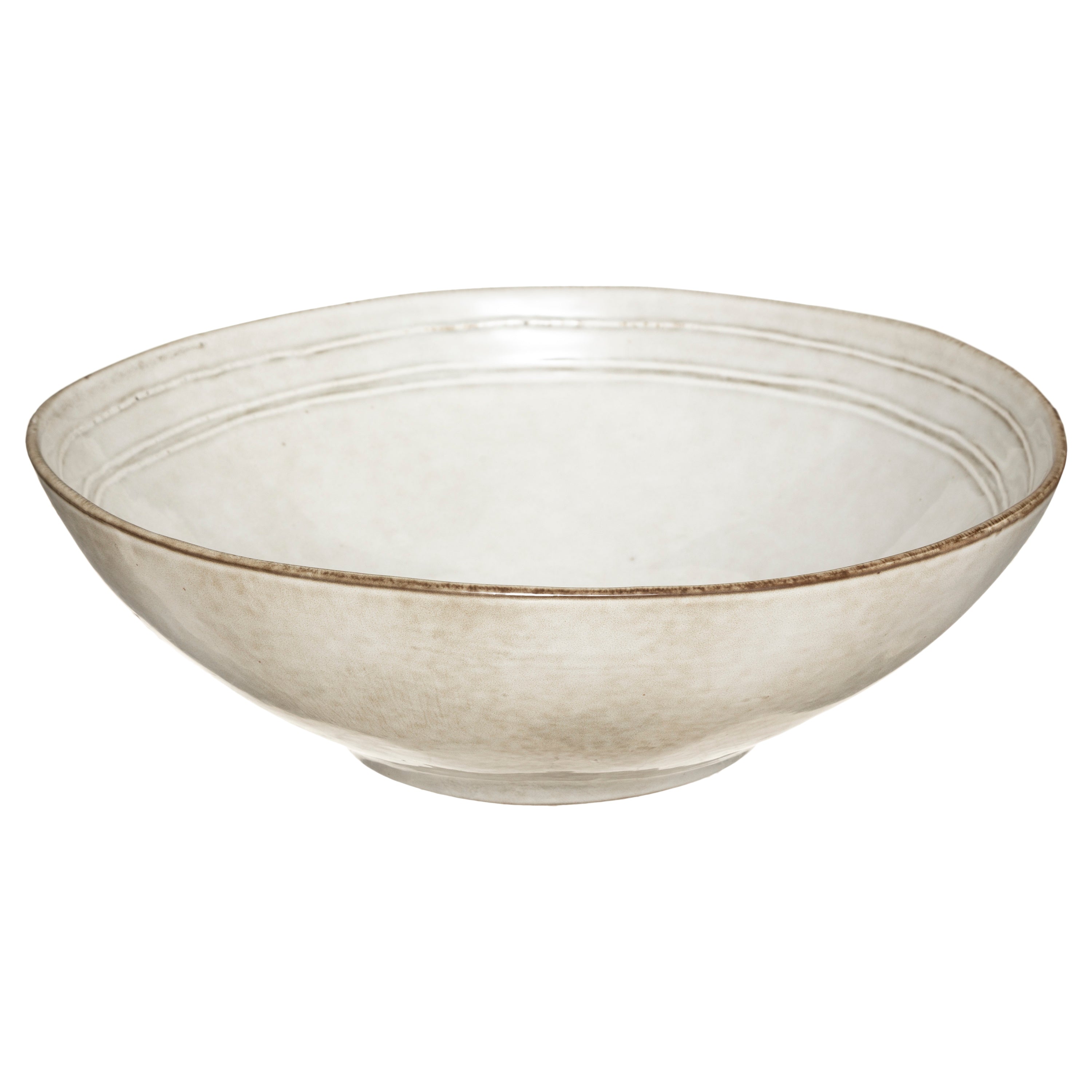 Flower Salad Bowl, Grey, 24cm