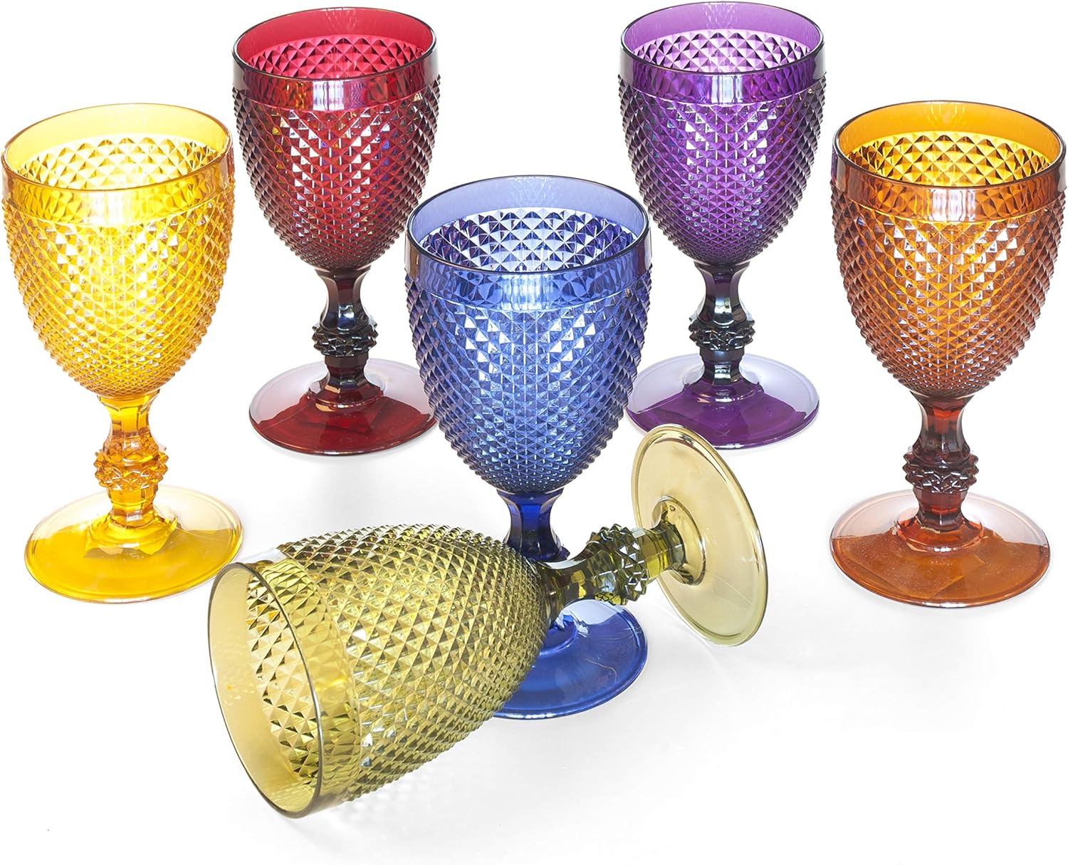Diamond Goblet, Shock Resistant Plastic, 39 cl