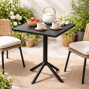 Sedona Square Outdoor Table 60.5×60.5×76.5 cm Black Polypropylene