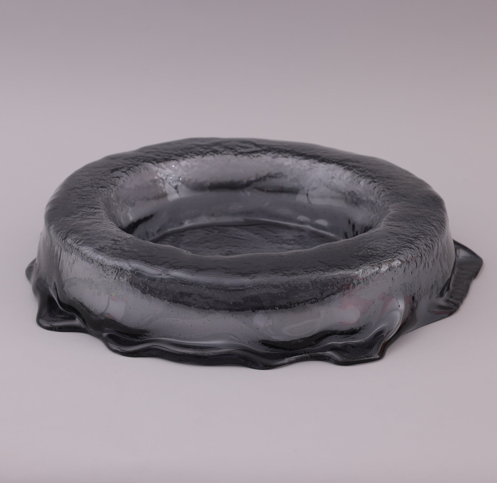 Handmade Glass Donut Bowl