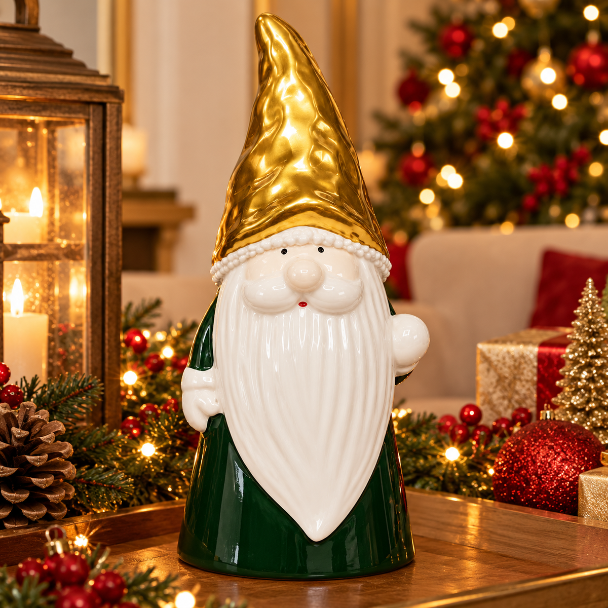 Ceramic Christmas Santa Decoration