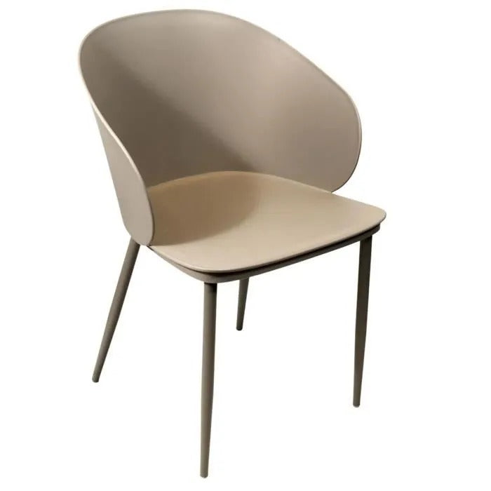 Alison PP Armchair Modern Greige Indoor Outdoor Seating