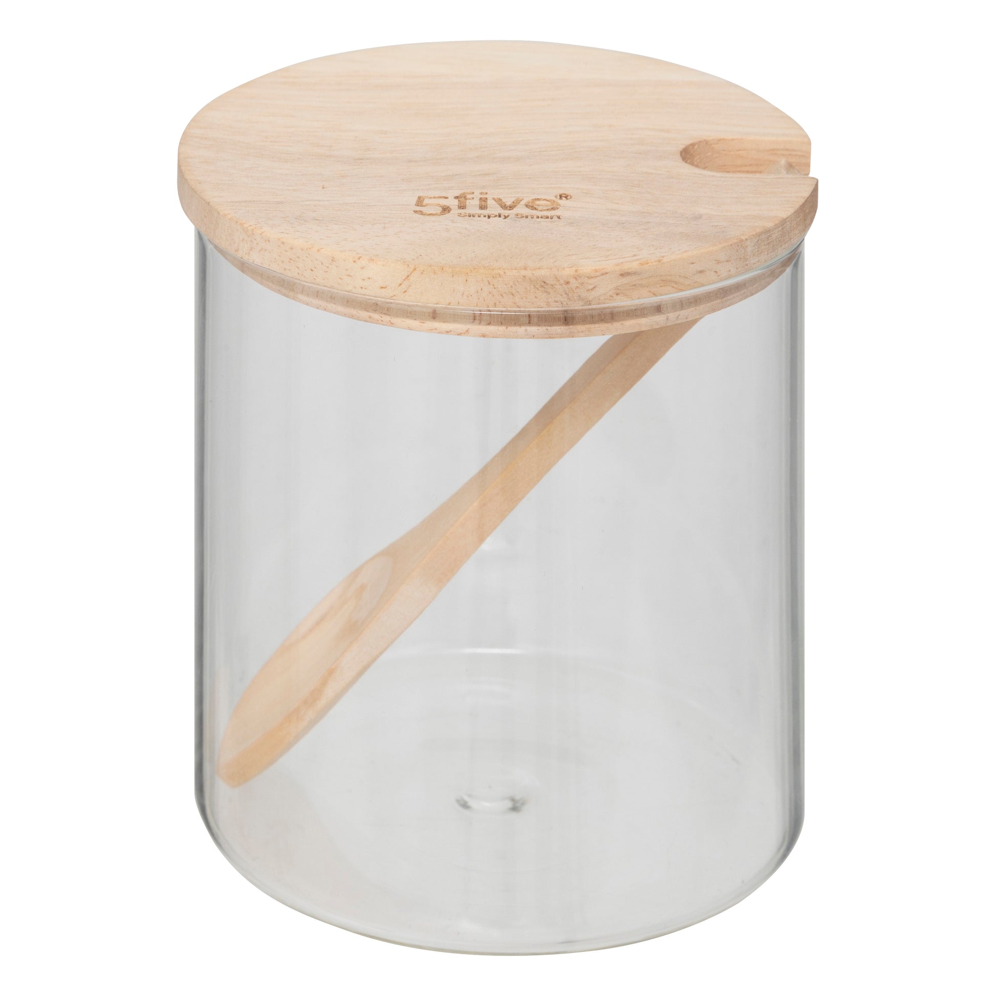 Hermet sugar bowl 0.4 l glass and wood