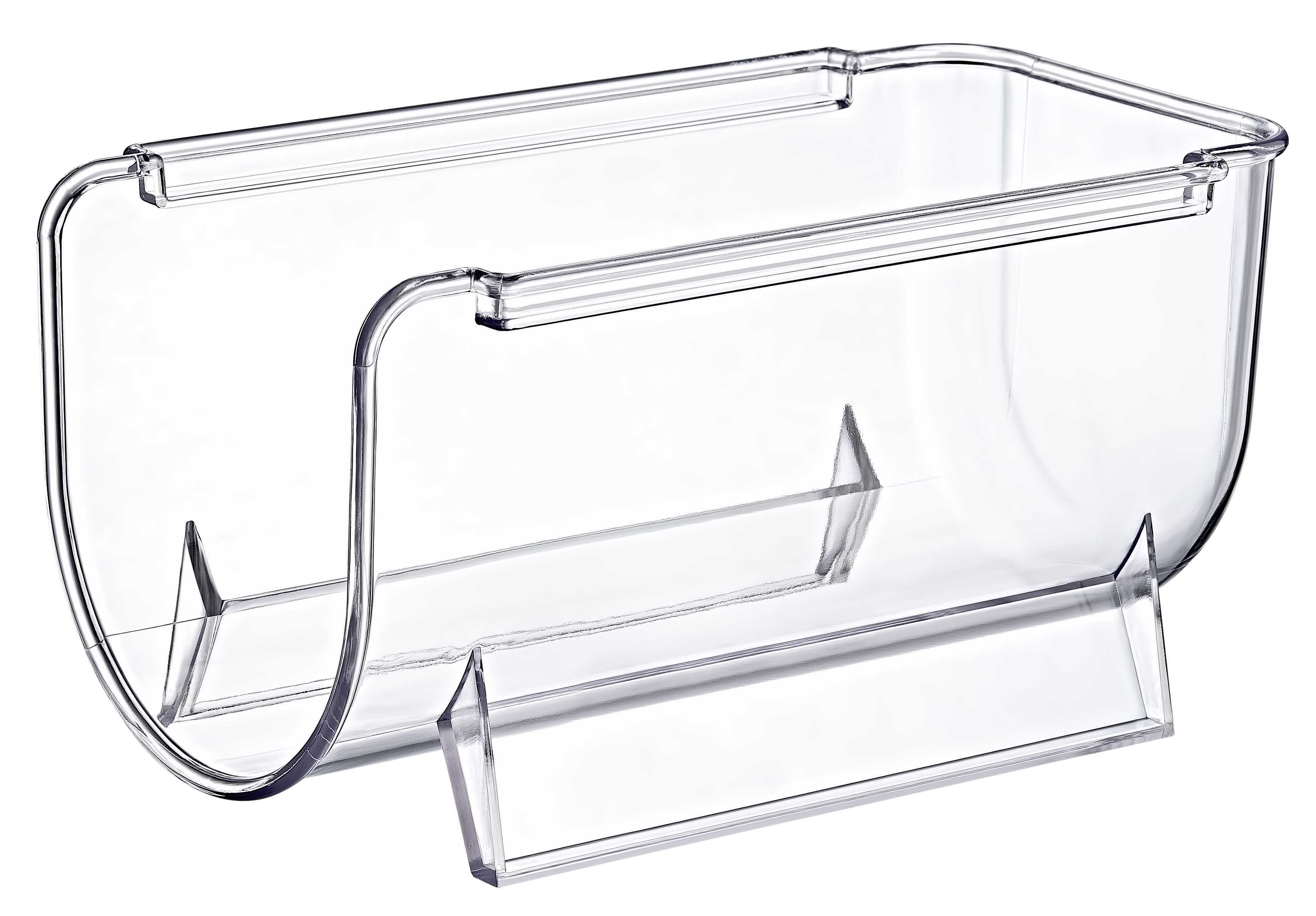 Clear Bottle Organizer BPA-Free Plastic Space-Saving Rack for Kitchen