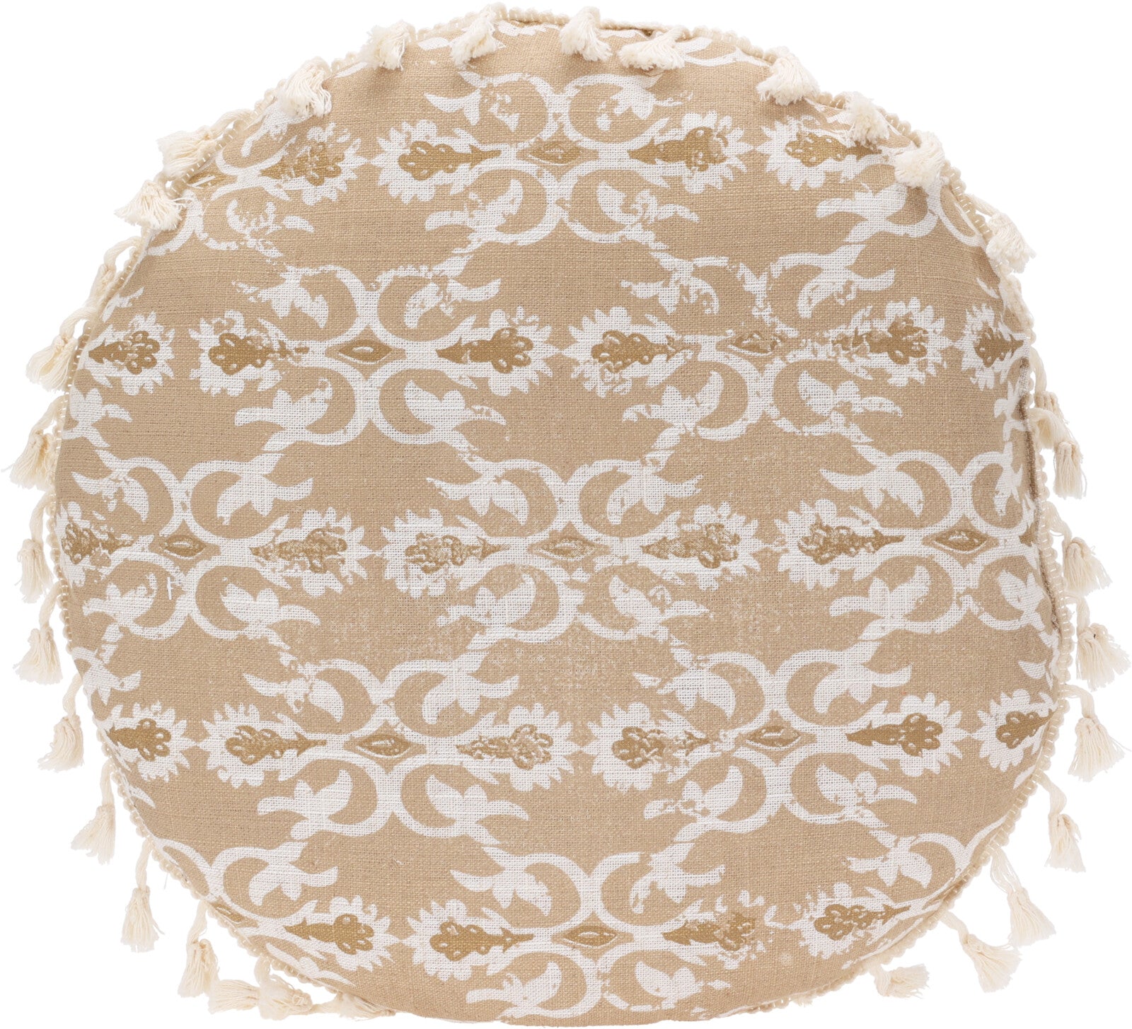 Cushion with Tassels Round
