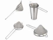 Cone Shape Fine Mesh Stainless Steel Strainer 10 cm