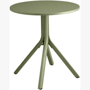 Round Table Aluminum Weatherproof Compact Dining Table for Terrace