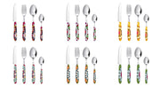 MANDALA ETNO 24 PCS MULTI DECORATION CUTLERY SET