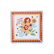 Mini Tray Mamma Mia Porcelain Square Decorative Plate 15x15 cm