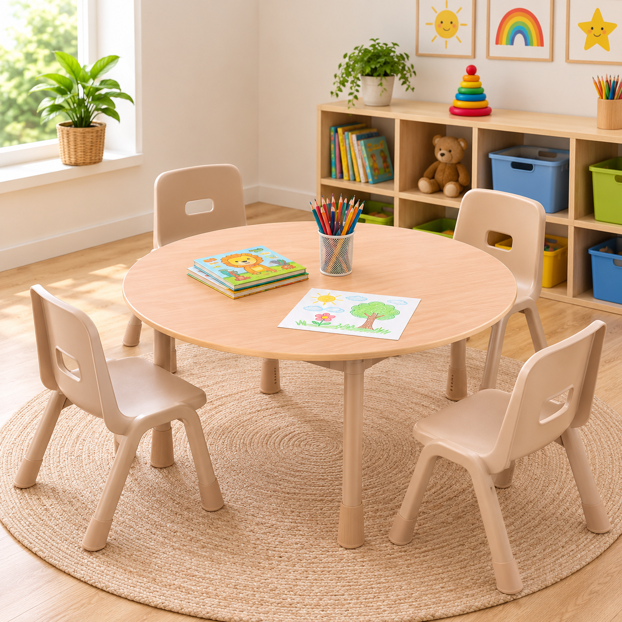 Saco Round Adjustable Kid's Table
