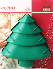 Cake Form Silicone Xmas Tree - 24x27x4 cm Non-Stick Cake Mould