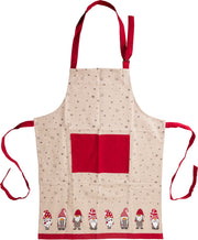 Apron With Xmas Design Cotton Christmas Gnome Apron 60x84 cm