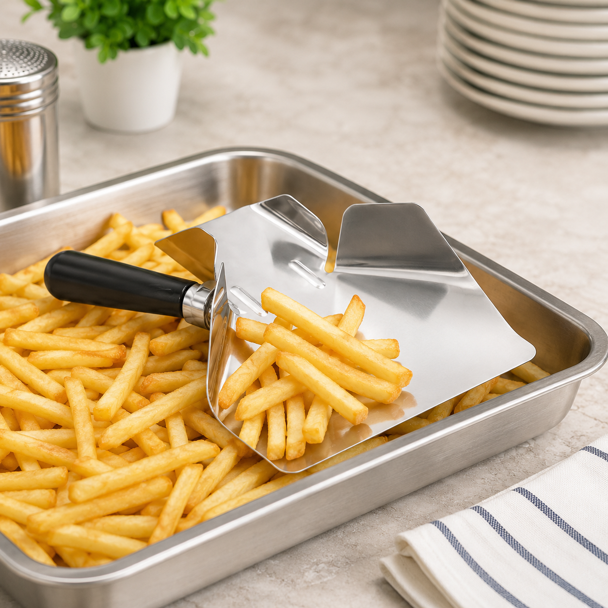 Stainless Steel Fried Potato Scoop