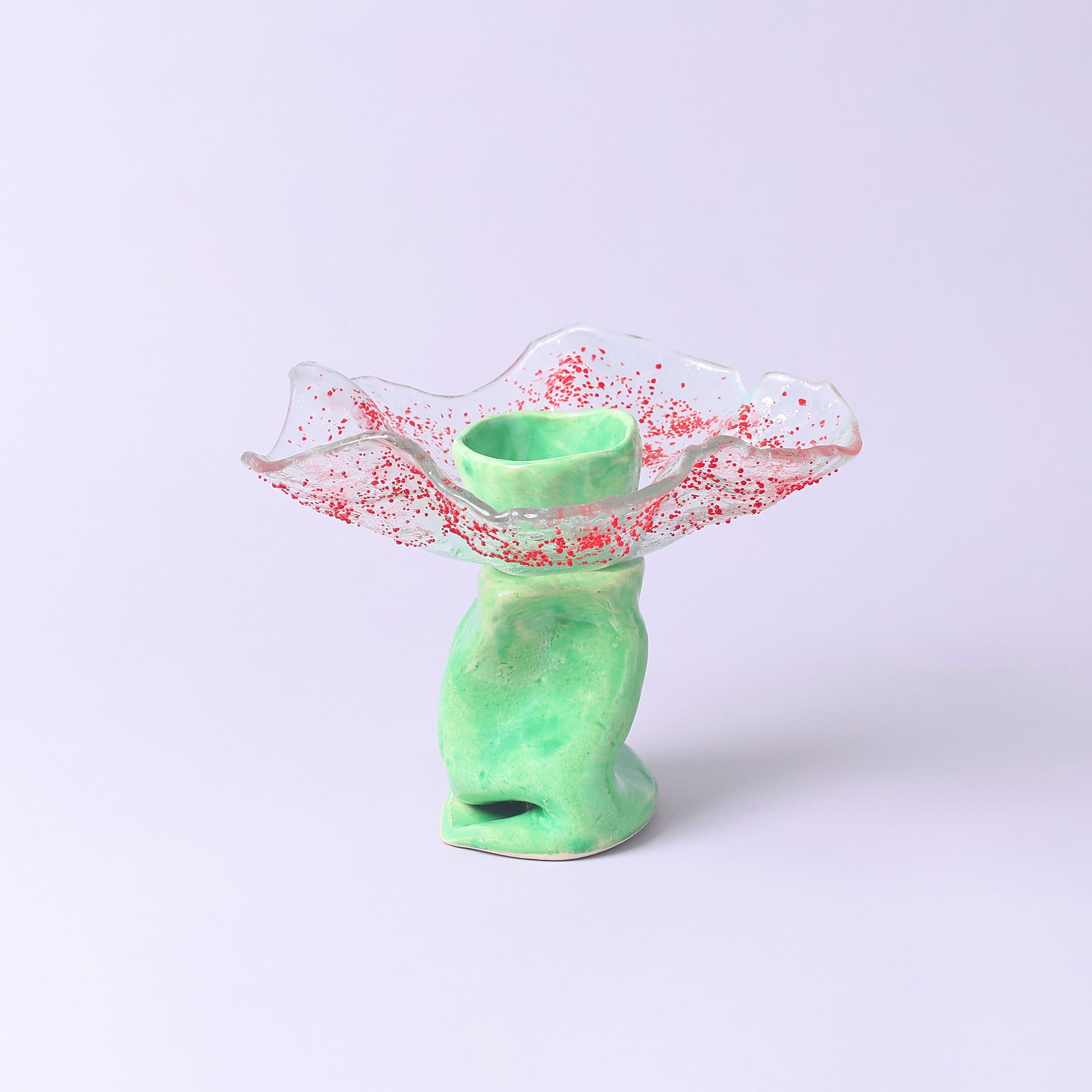 Handmade Glass Ceramic Serving Bowl