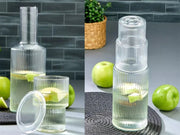 Acrylic Bottle with Cup and Cover - Transparent
