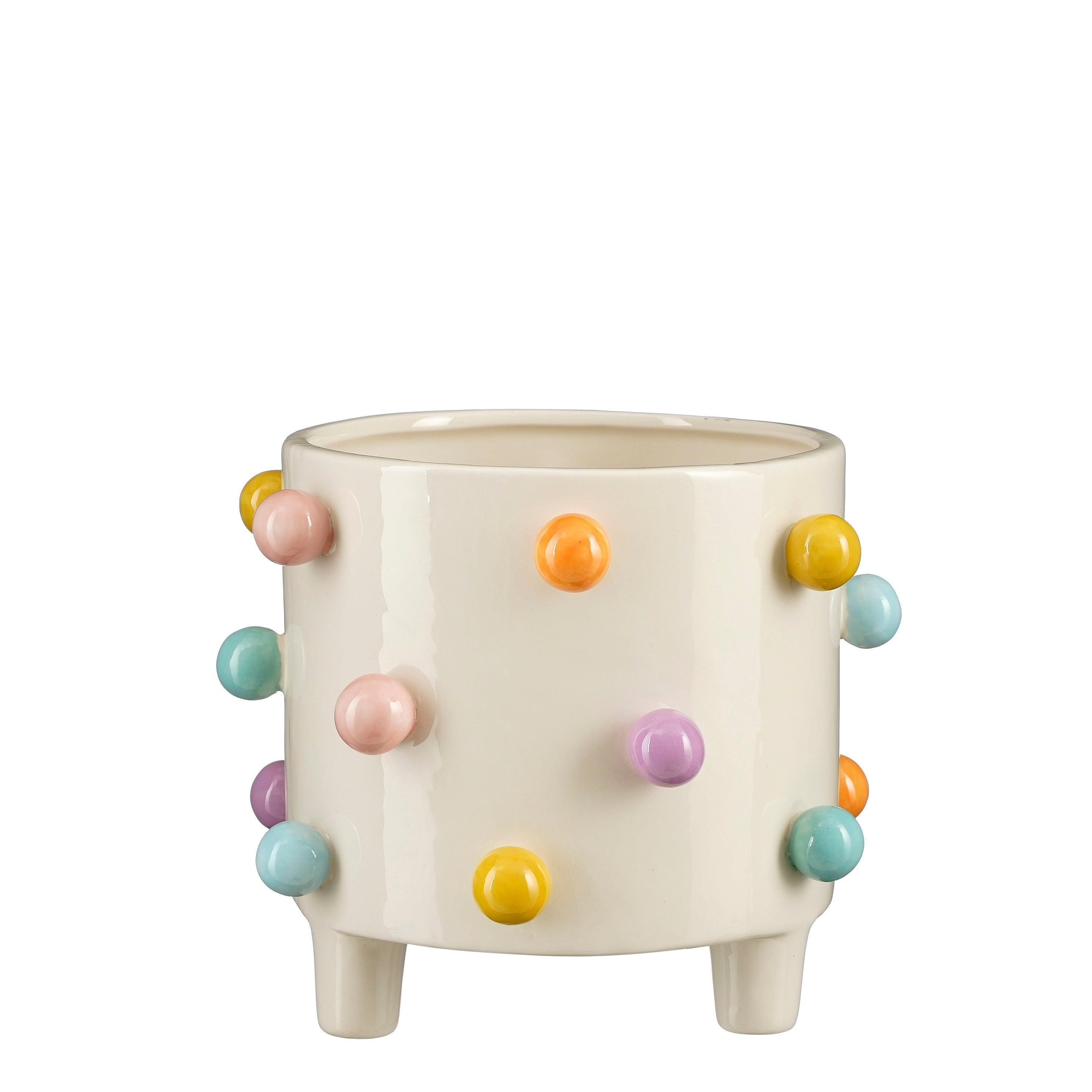 White Decorative Flower Pot – Modern Home Decor