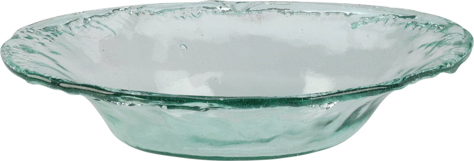Recycled Glass Plate, Embossed Design, 40cm