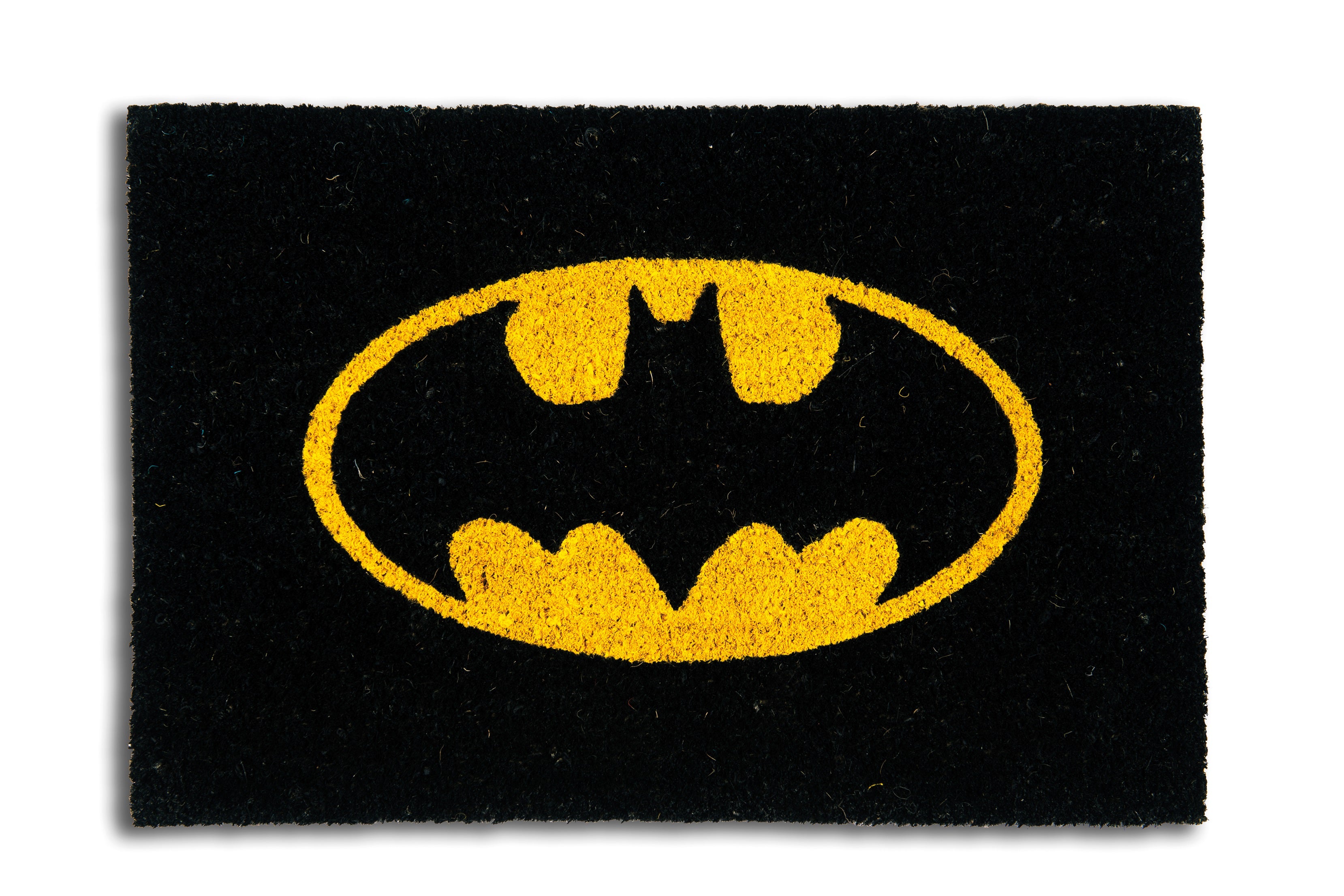"Supereroi" Batman Black Doormat - 40 x 60 cm, Coconut Fiber