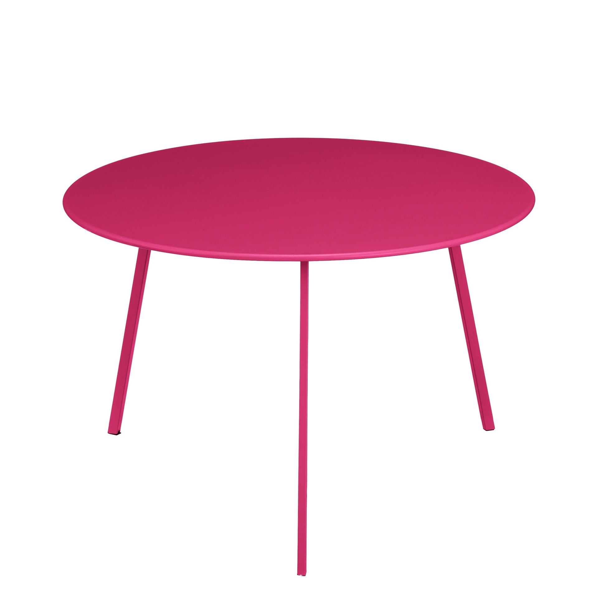 Seattle Side Table – Modern Metal Coffee Table, Fuchsia