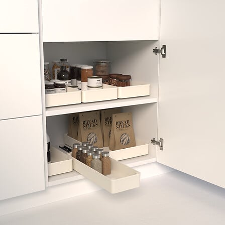 Sliding organizer for cabinets - ABS & Steel Pull-Out Cabinet Storage