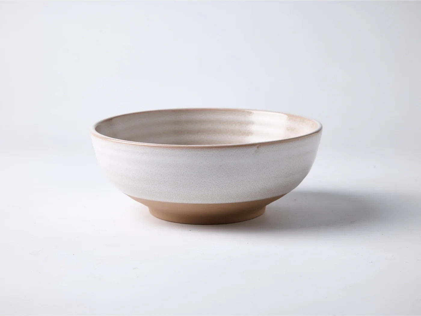 Sandy Spiral Bowl, Glazed Pottery, Decorative Tableware, 16 cm