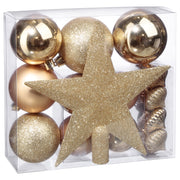 Christmas Decoration Kit 18-Piece Gold Balls Set