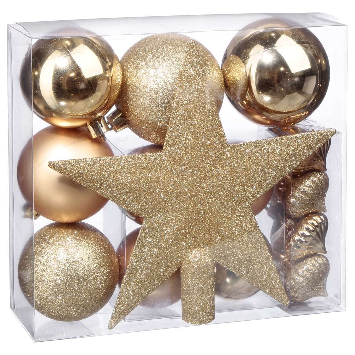 Christmas Decoration Kit 18-Piece Gold Balls Set