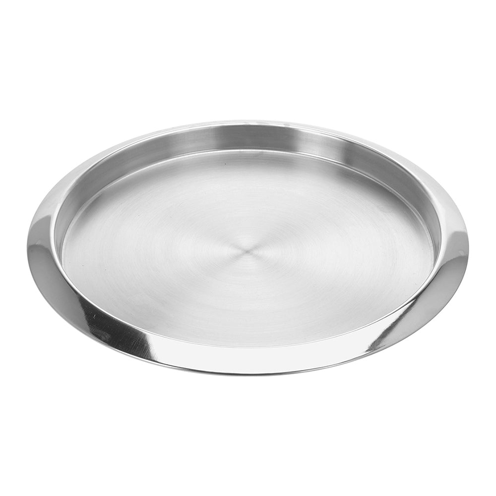 Round Serving Tray, Stainless Steel, 35x35 cm