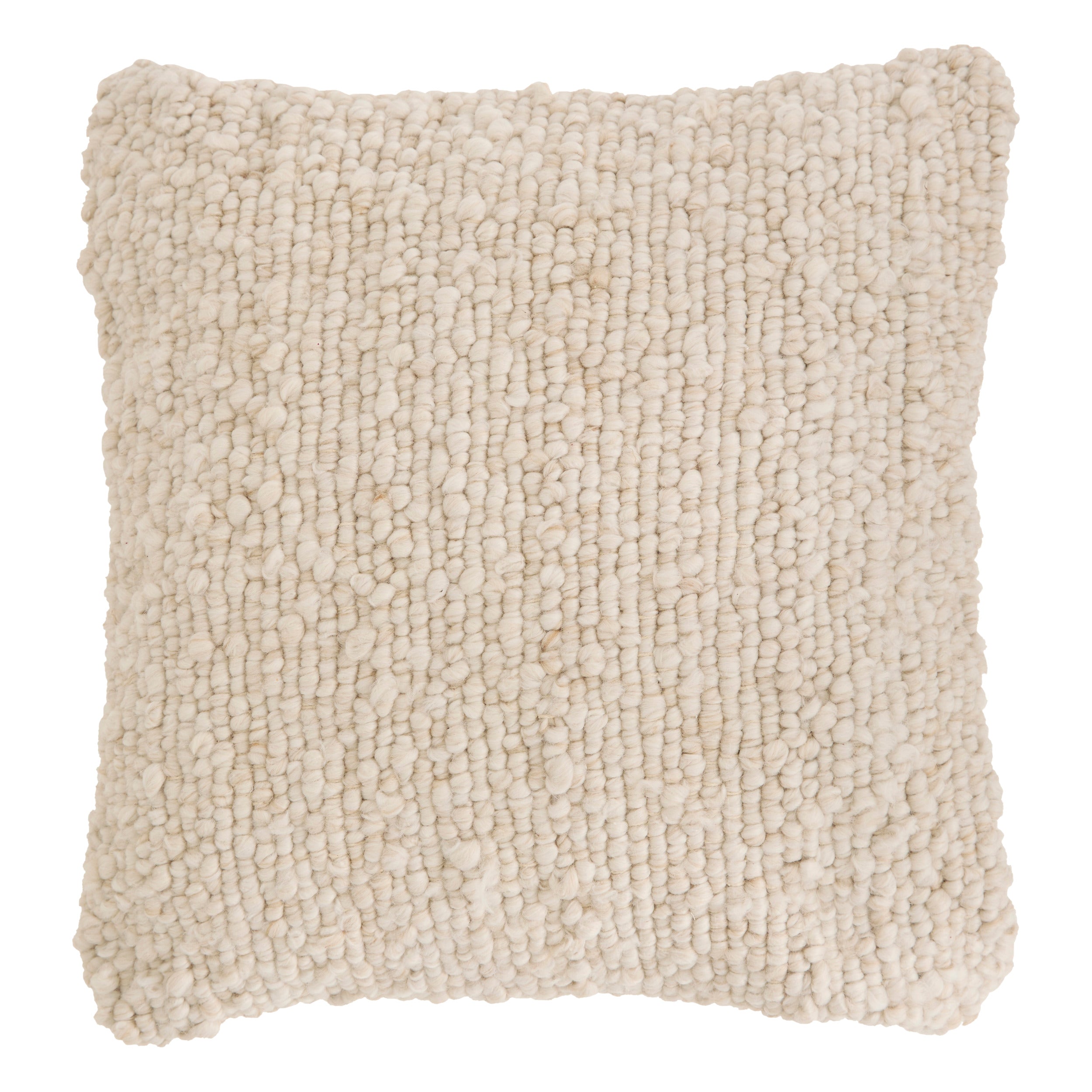 Cushion "Volna" Square Wool-Like Cushion 45x45x15 cm Removable Cover